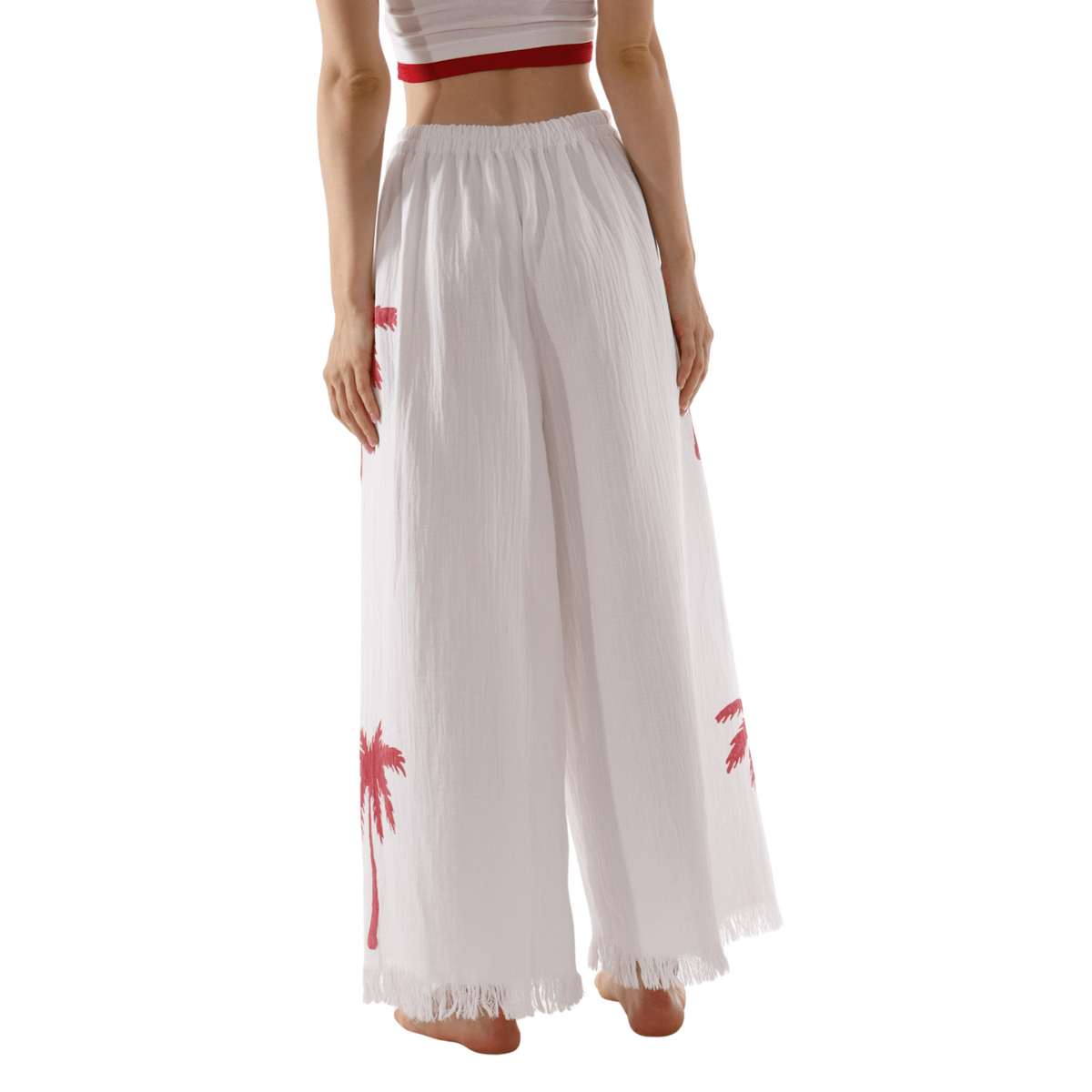 100% Cotton Pants - Palm Tree