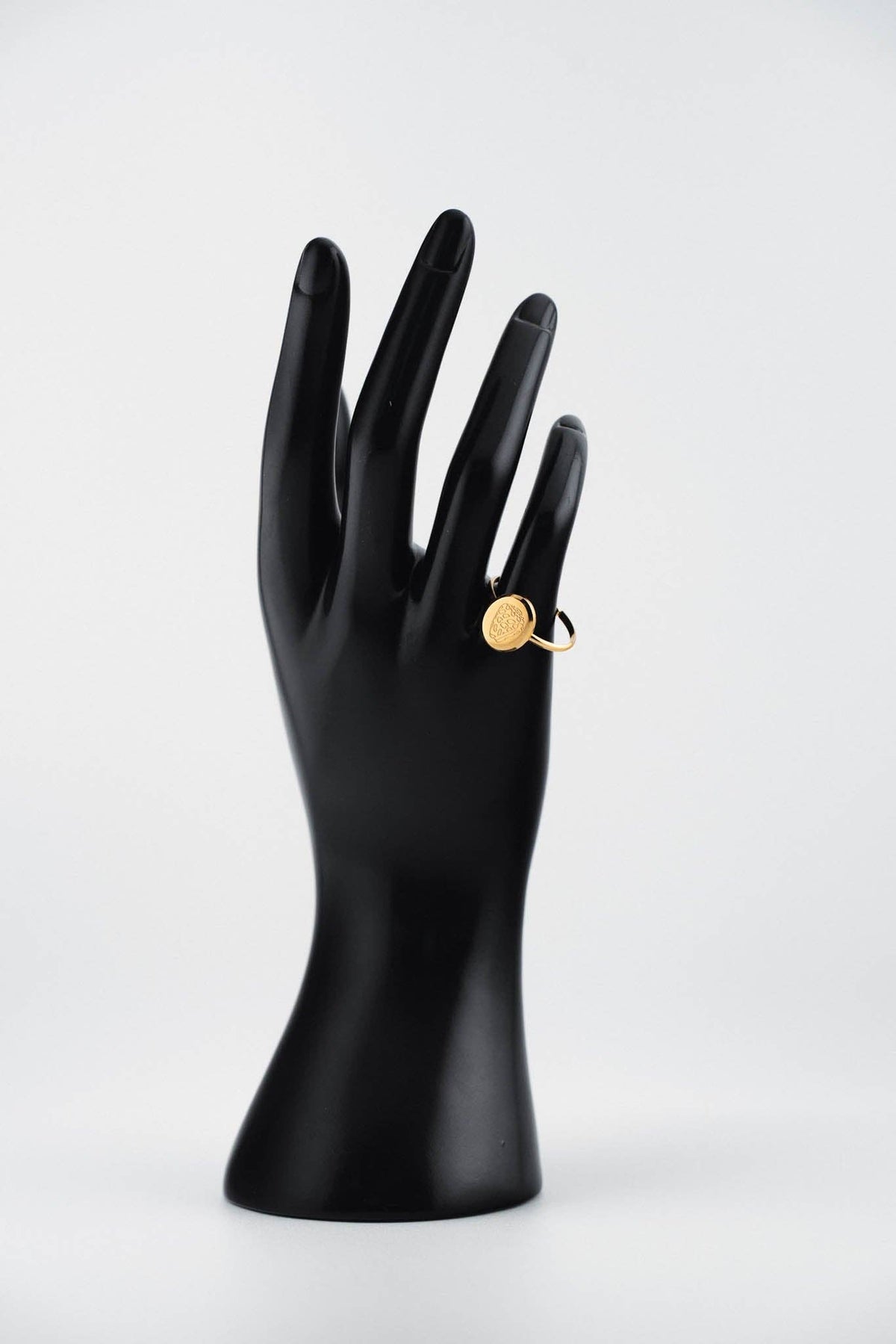 Hebrew Shell Signet Ring