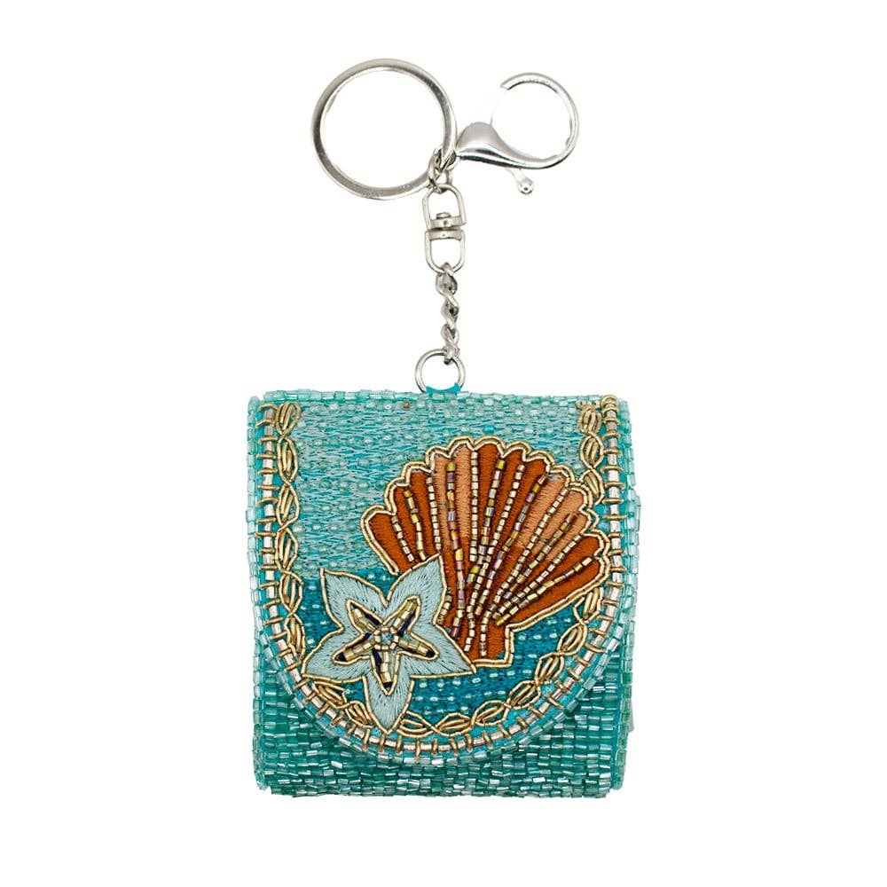 SEASHELL BEADED AIRPOD HOLDER