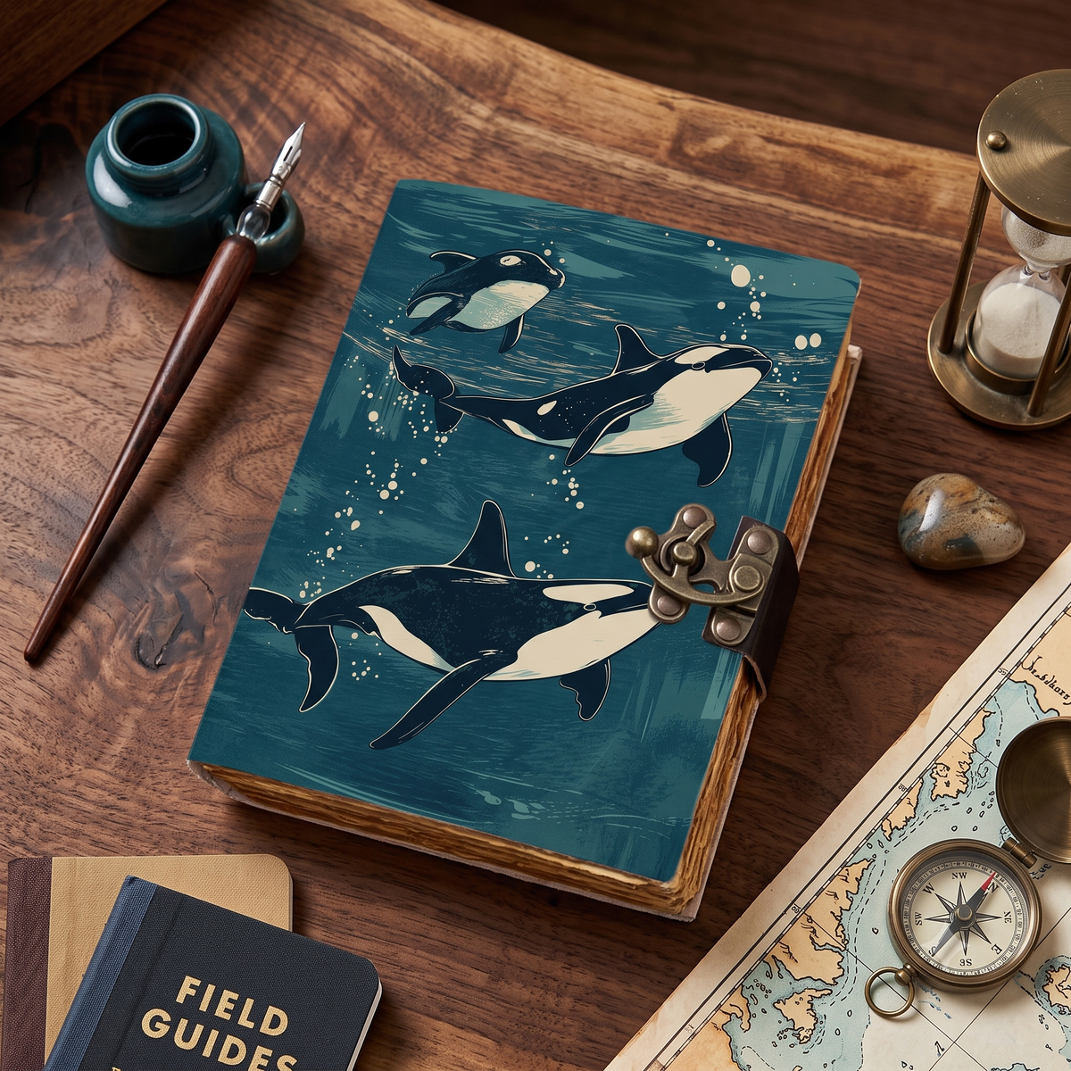 Orca Ocean-Inspired Whale Journal