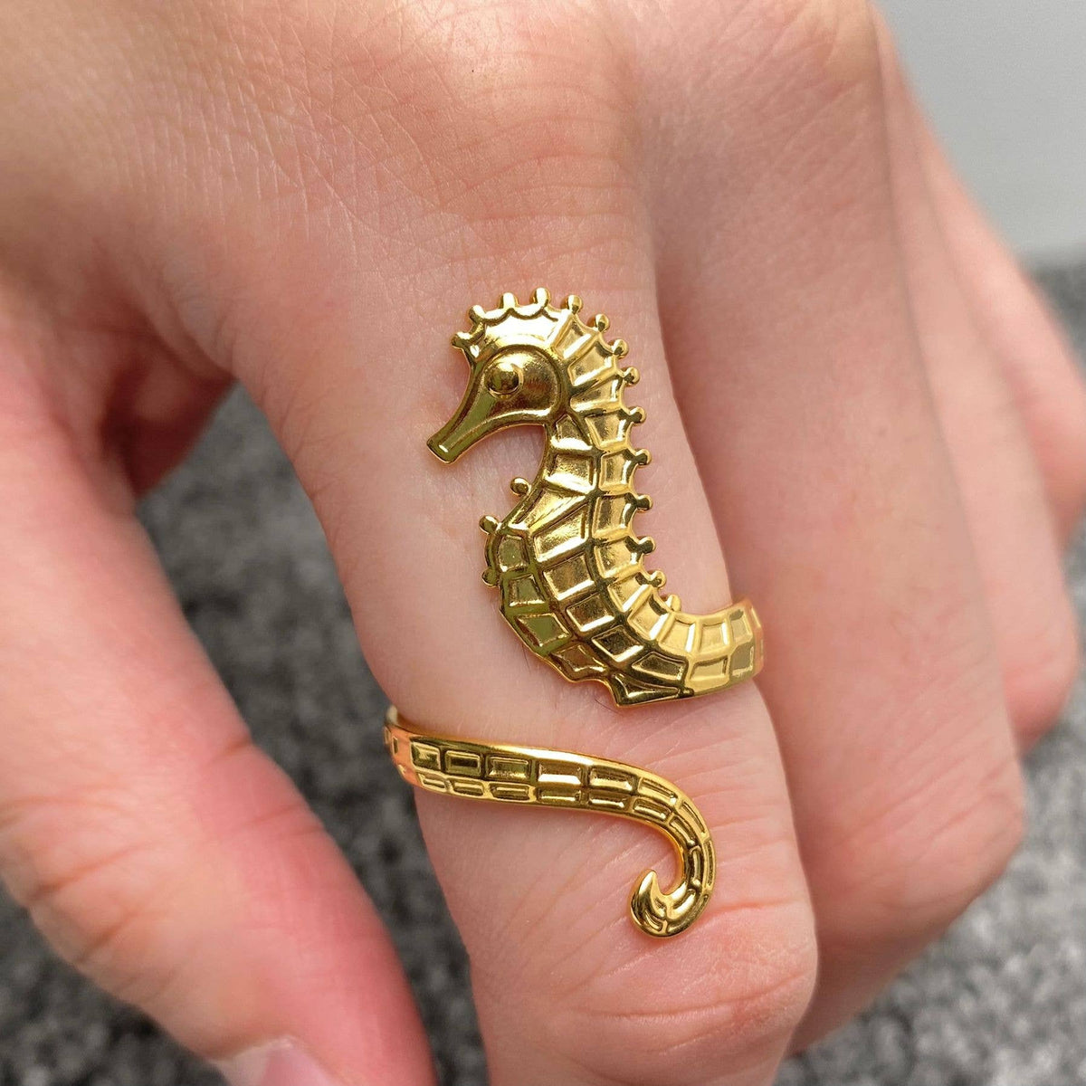 Seahorse 18K Gold Plated
