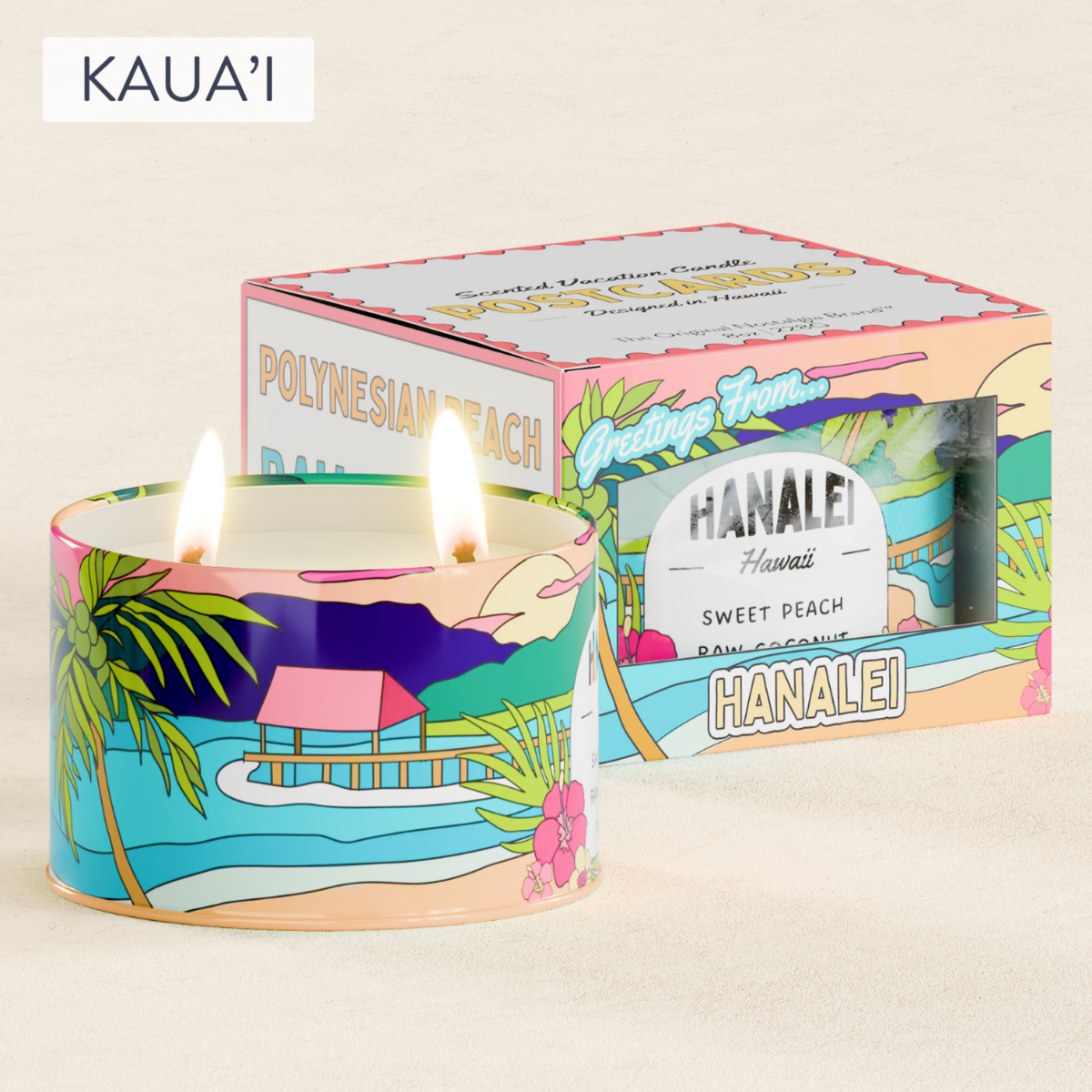 Hanalei Candle – Hawaii Travel Gift Candle
