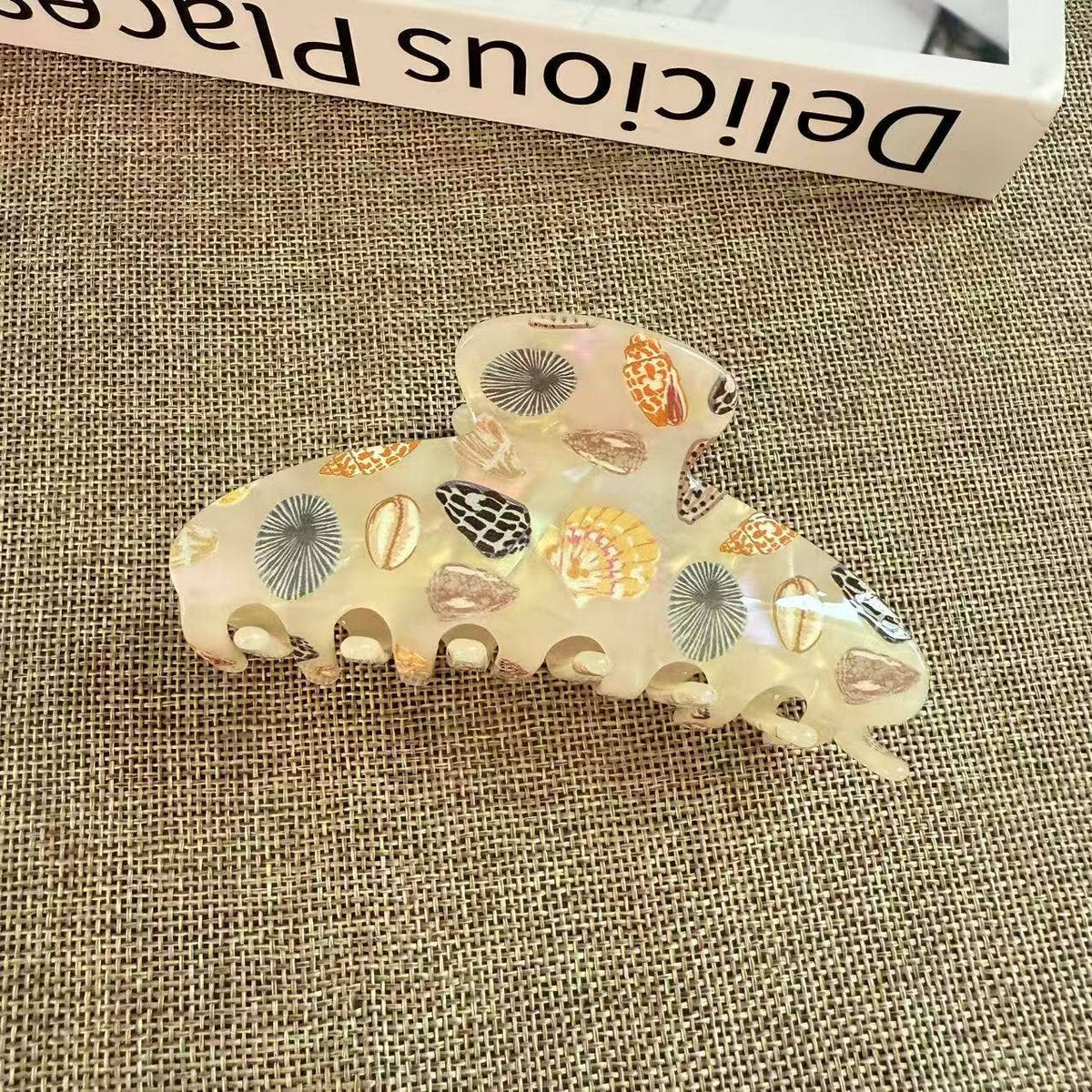 Shell Print Hair Claw