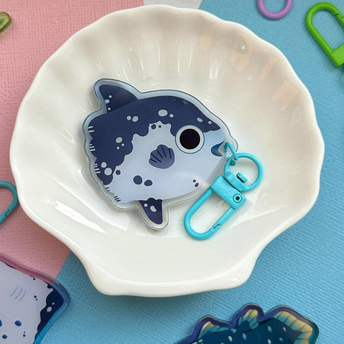 Mola Sunfish 2.5" Acrylic Charm