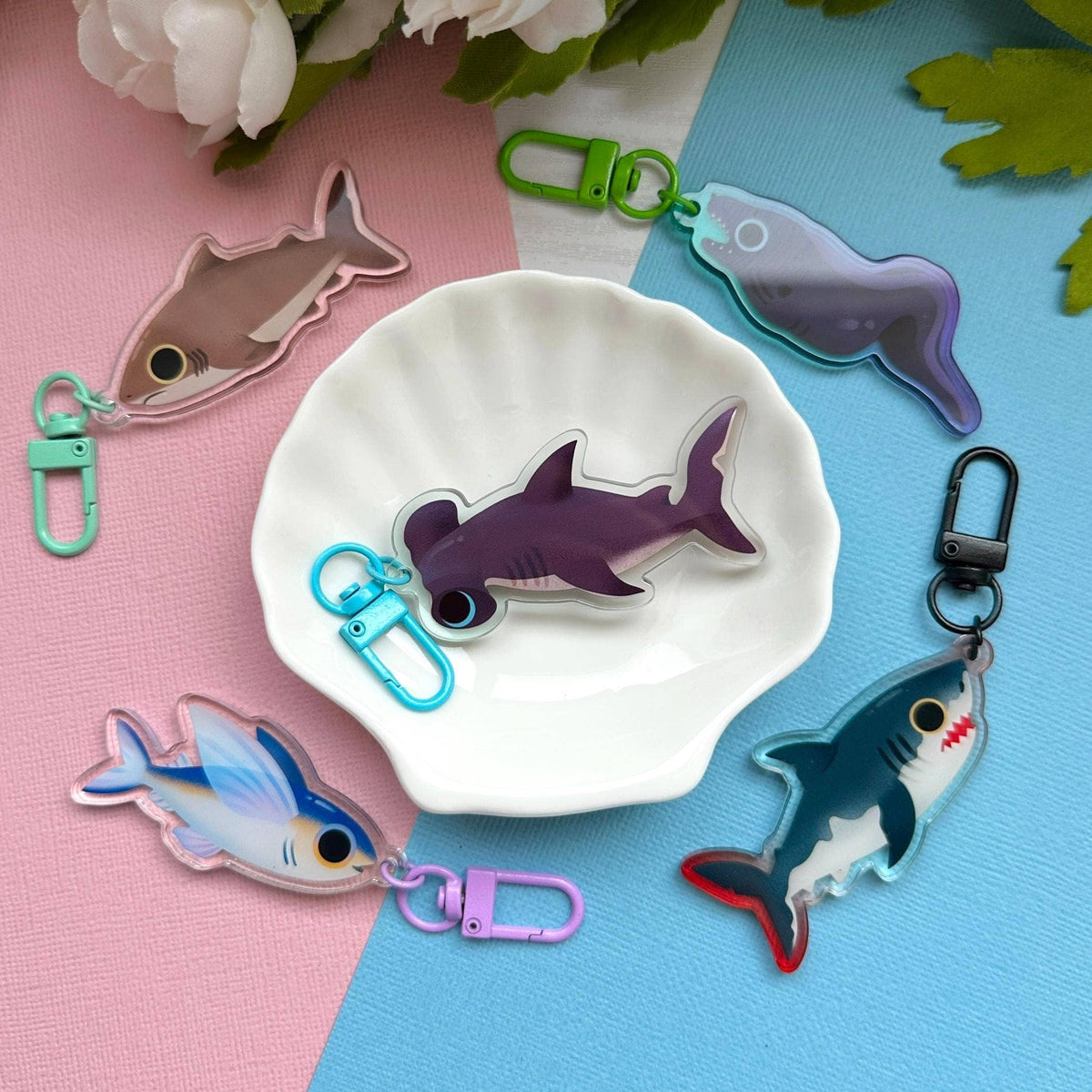 Hammerhead Shark 2.5" Acrylic Charm