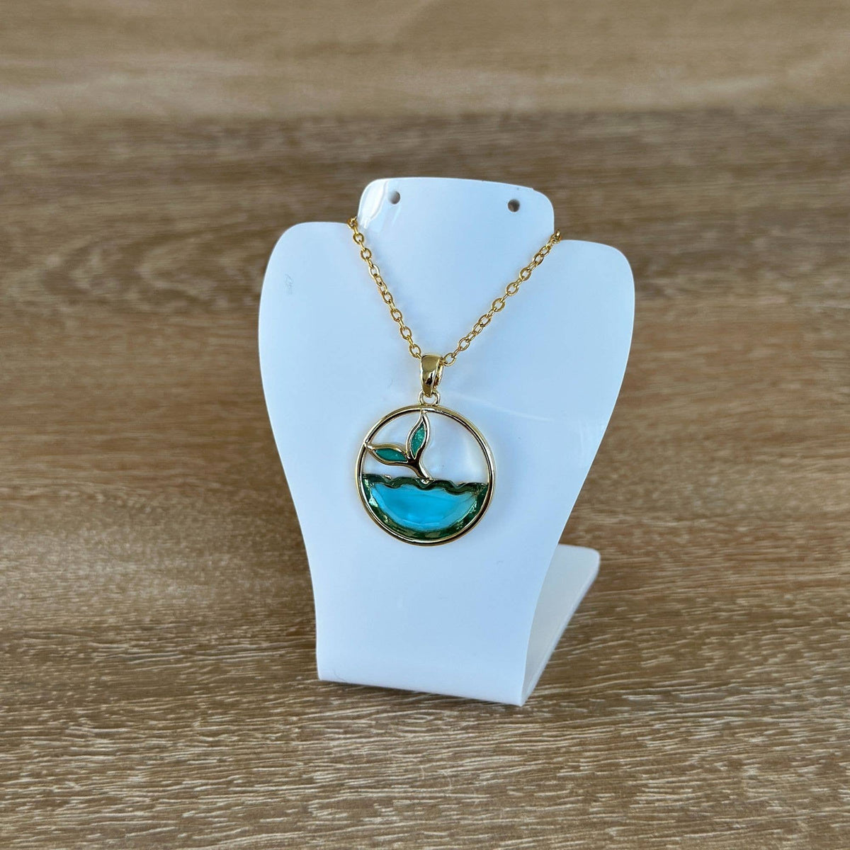 Whale Tail Gold Necklace