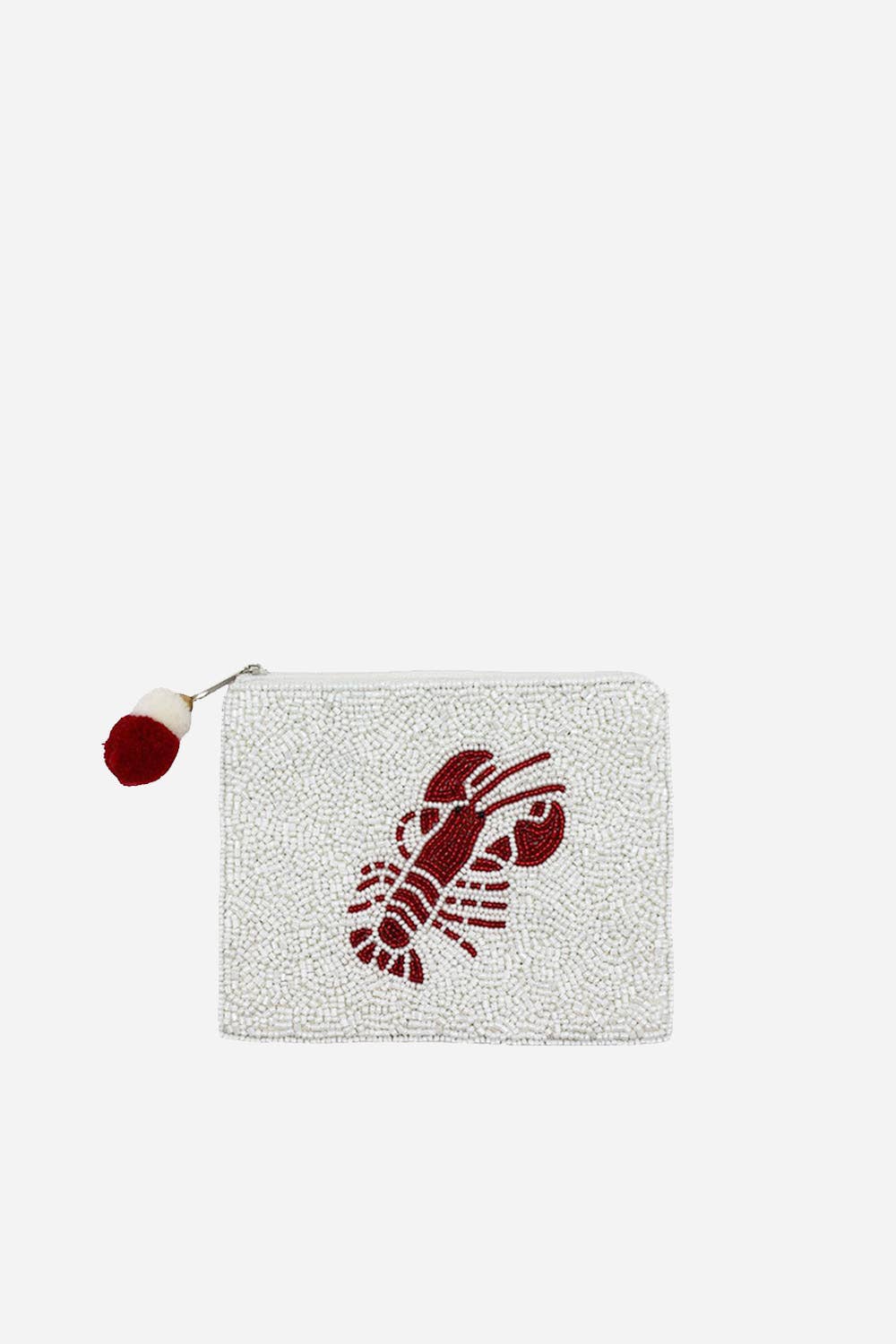 Lobster Beaded Coin Pouch