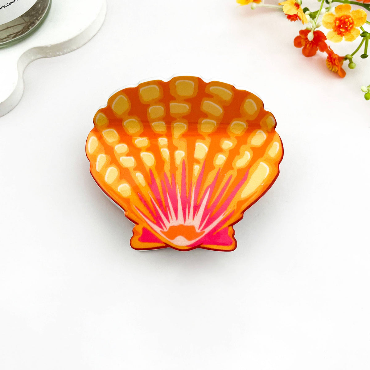 Sunrise Seashell  Hair Claw