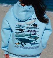 Cetacean Hoodie - Light Blue