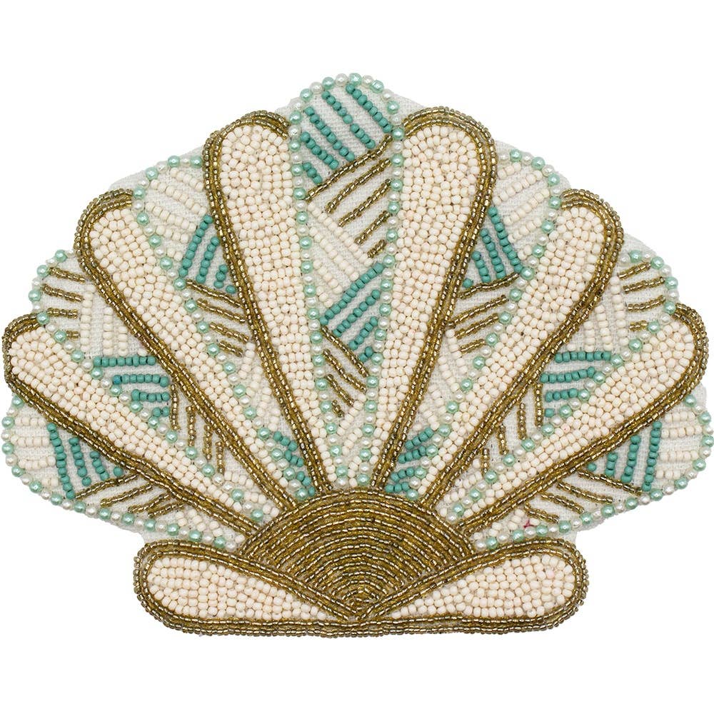 Shell Beaded Pouch