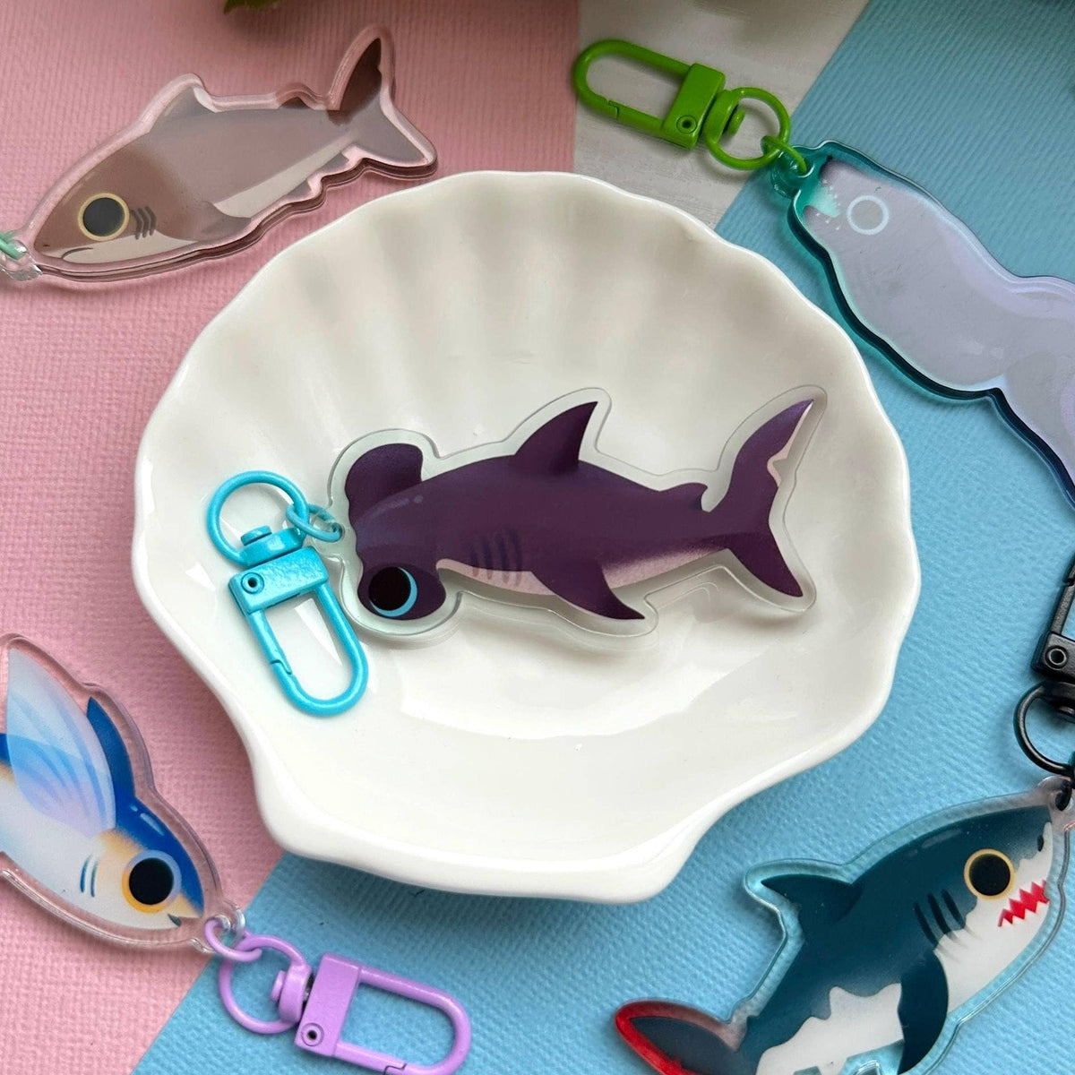 Hammerhead Shark 2.5" Acrylic Charm