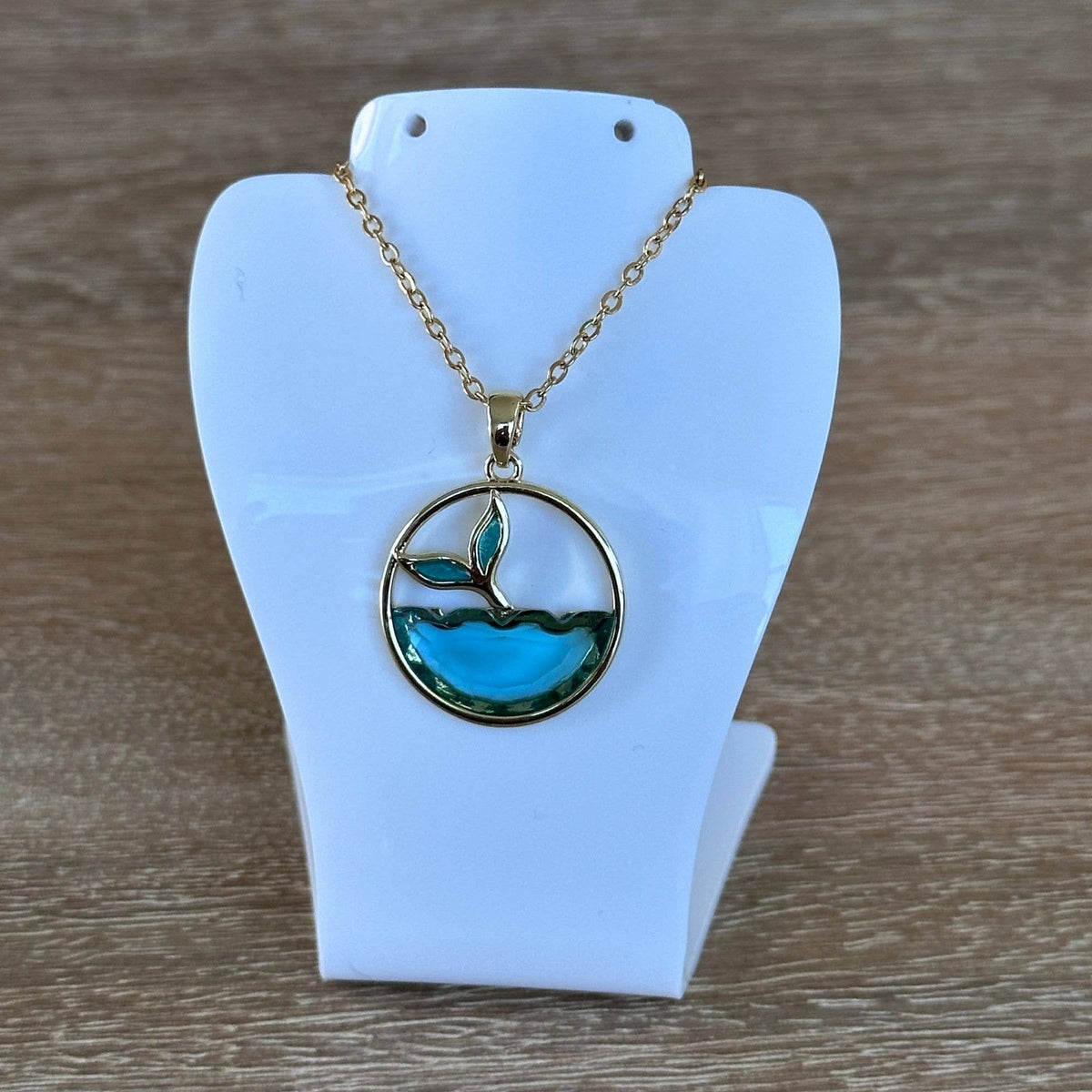 Whale Tail Gold Necklace