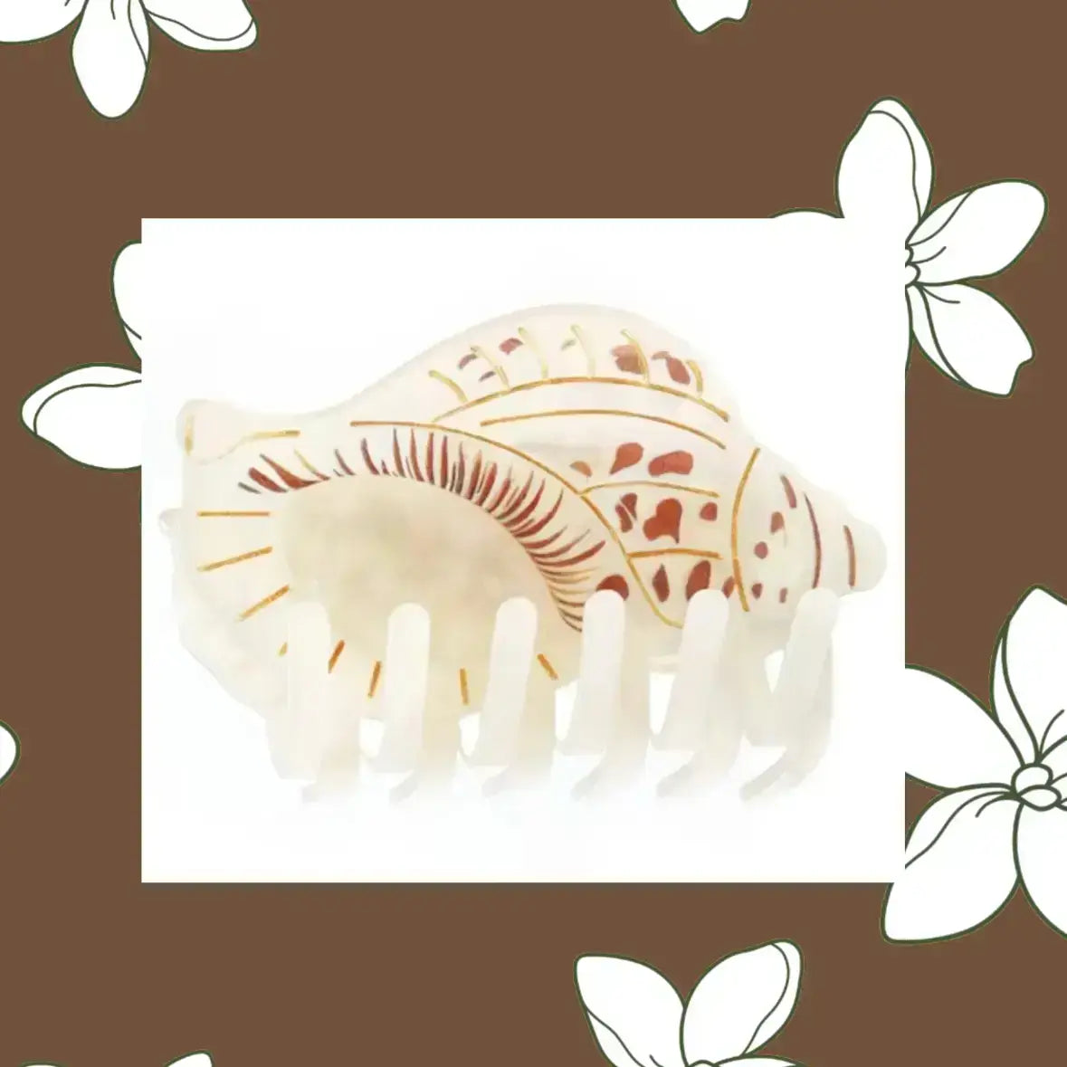 Conch Shell Claw Clip