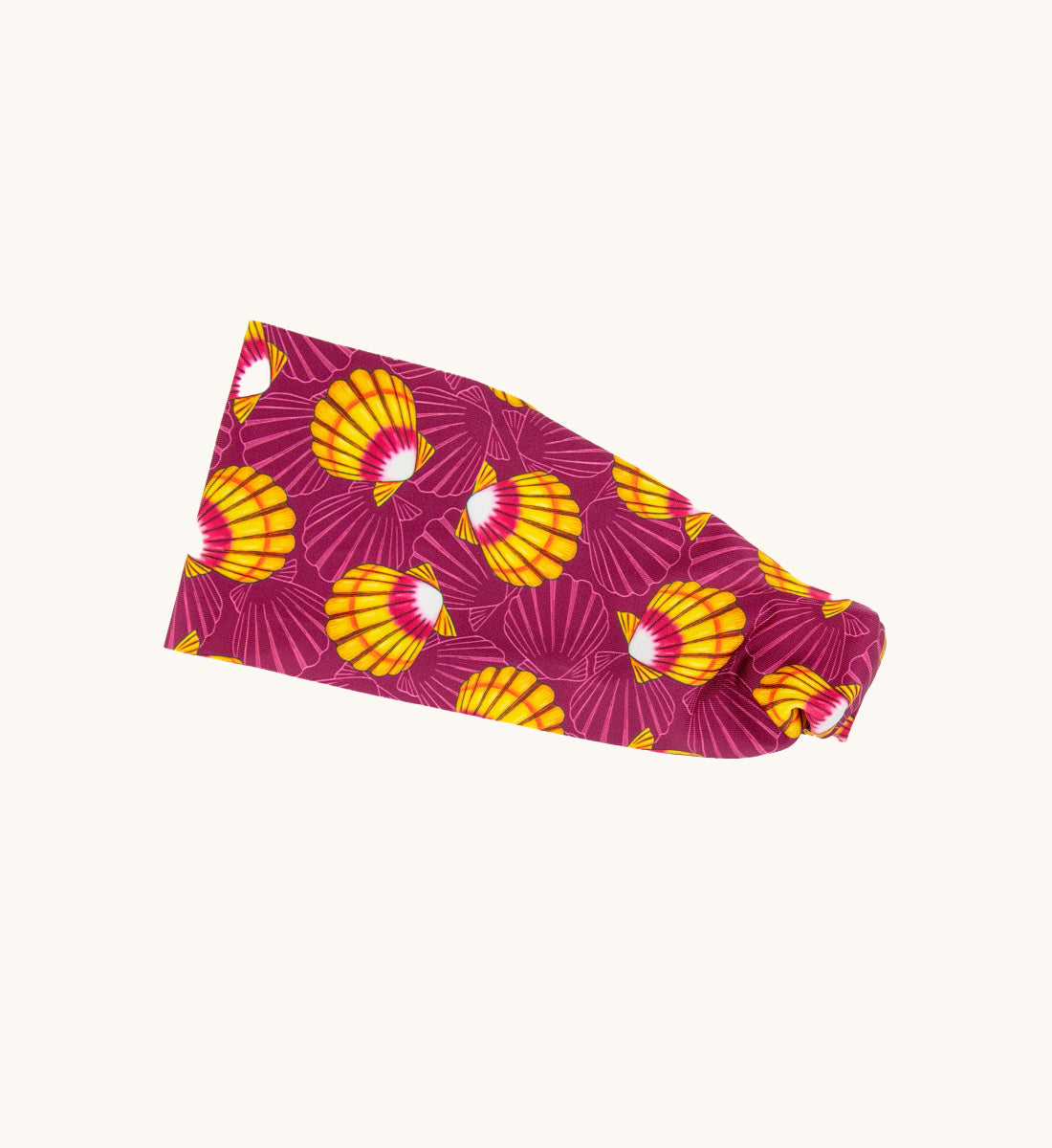 Magenta Sunrise Shell Lycra Headband