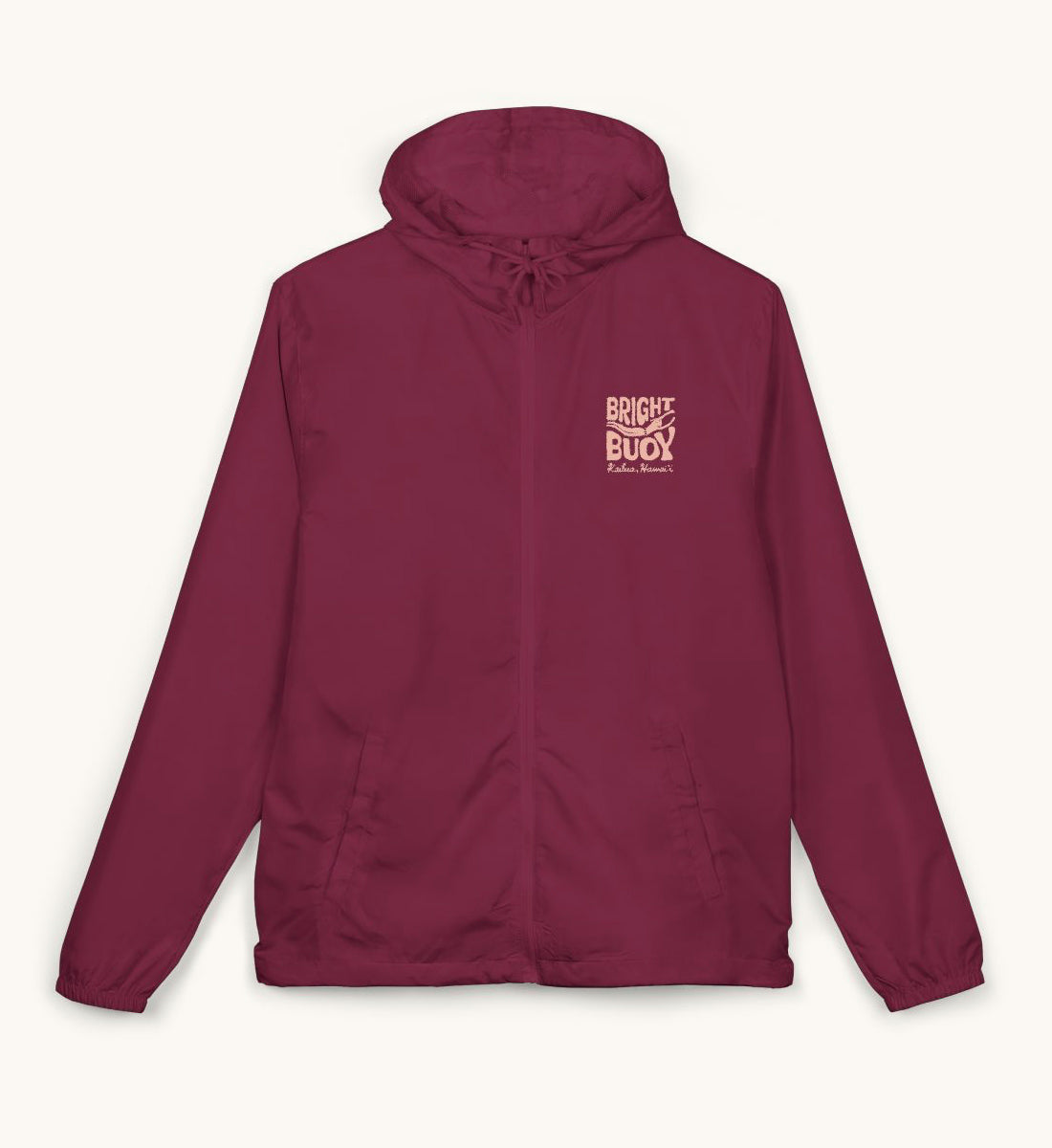 Windbreaker Maroon/Rose - Full-Zip