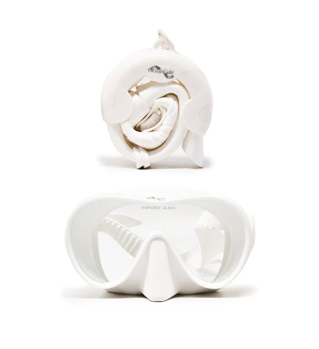 OceanGalz Mask and Snorkel Set White