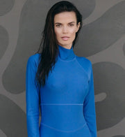 Sun-protective Long Sleeve Shorty Swimsuit - Ocean