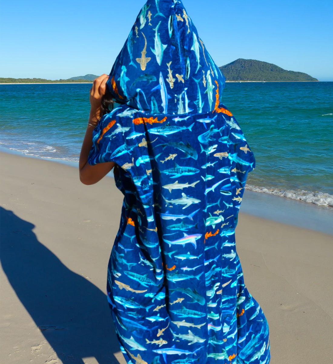 Sharks Poncho Towel